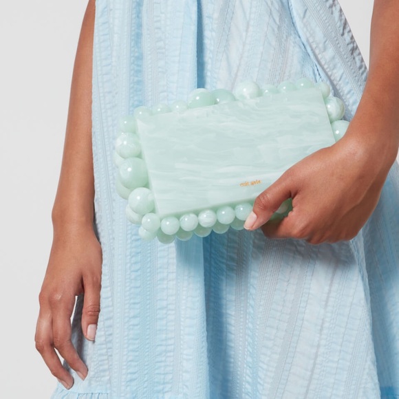 BLUE MARBLE ACRYLIC EOS BUBBLE CLUTCH CULT Gaia look alike